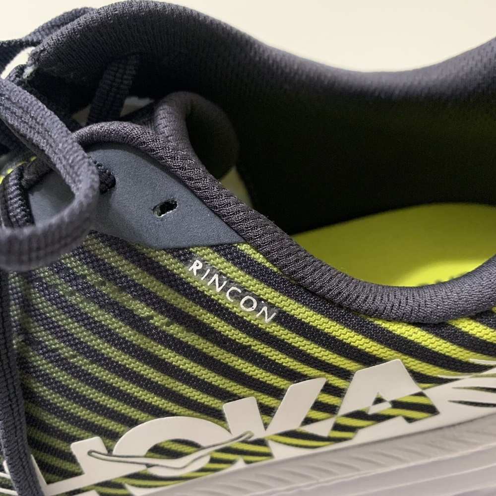 Hoka One One Rincon 2 Black Yellow Mens Running Shoes 1110514 Mens Size 11.5 - Picture 8 of 9